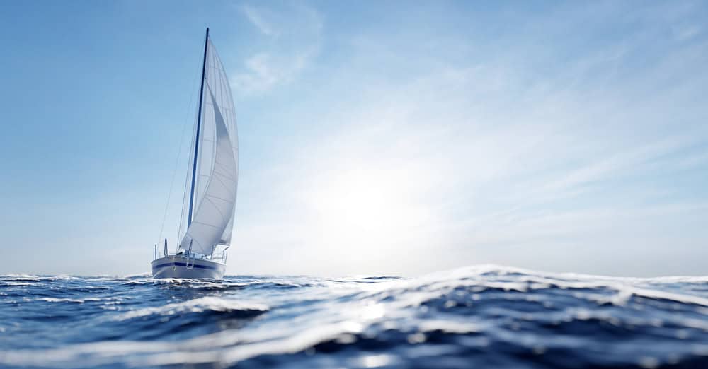 A boat sailing the Gulf of Mexico